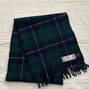 Simons Plaid Wool Scarf